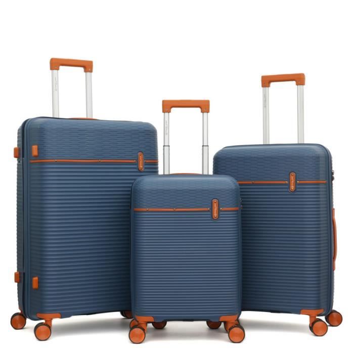 Juego de 3 maletas Polipropileno  Travel Light  - LYS Paris 2561/3 - Azul