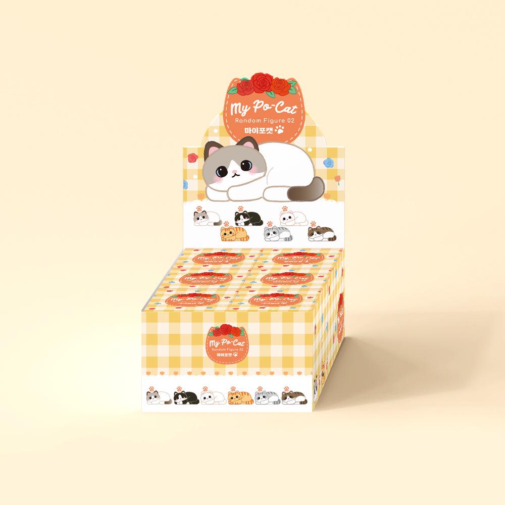 Limited Edition Mini Cartoon Kitten Figurine - Adorable Collectible Pet Cat