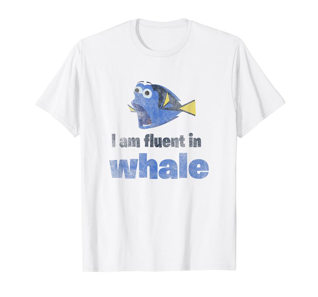 Disney Pixar Finding Dory "I Am Fluent In Whale Distressed" T-Shirt