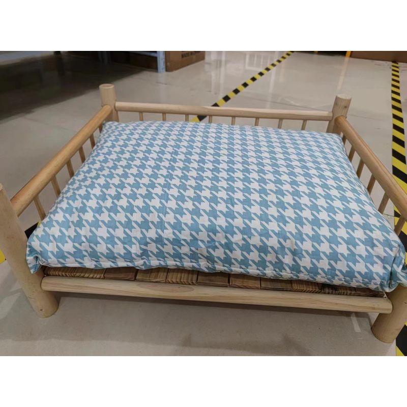 

Устойчивый к укусам коврик для собак Сон Съемный и моющийся матрас Летние товары для питомцев Круглогодичный Нейтральный Кошачий Утолщенная лежанка для питомцев S-small Blue grid(Wooden bed not included)