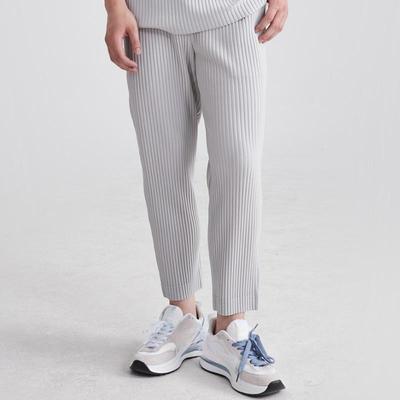 Plisseehose Herren Plissee Drapierung Elastische Karottenhose Lässige Japanische Herren Neun-Punkte-Hose
