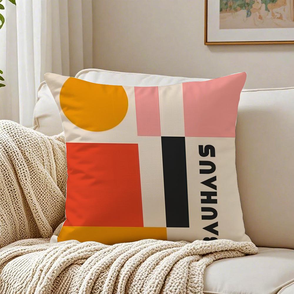 Famous Modern Minimal Design Style BBauhaus Cushion Cover Pillowcase Antidustmite Living Room Sofa Decor Cushion Room