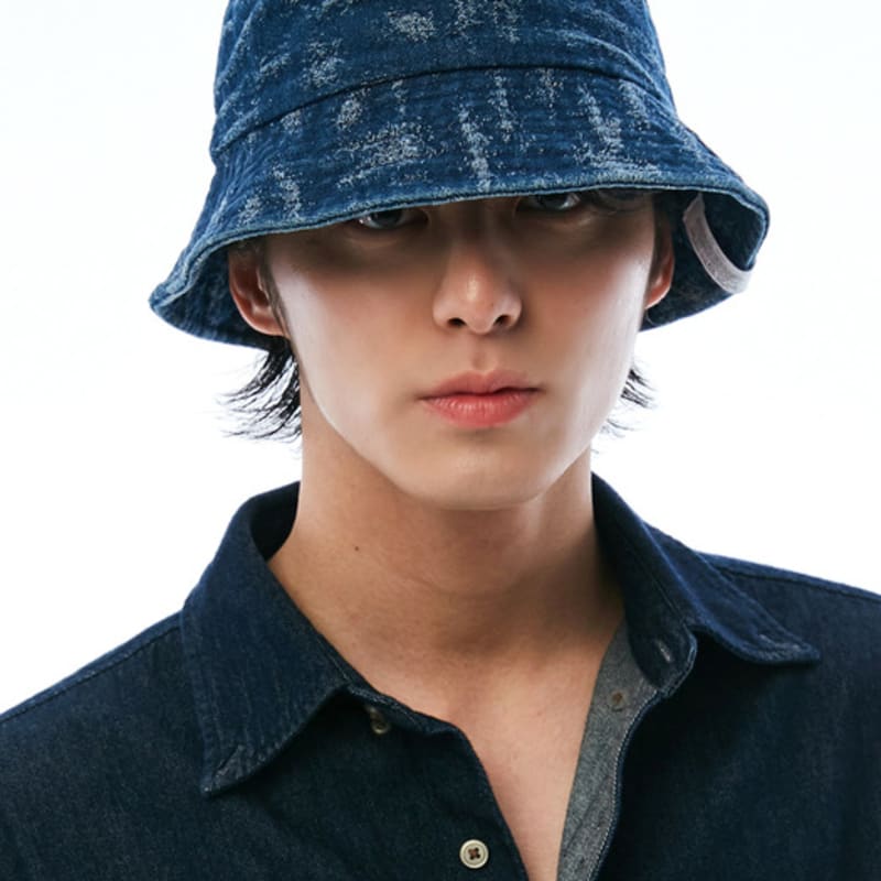 SLEEPYSLIP SCRATCH BLUE DENIM BUCKET HAT