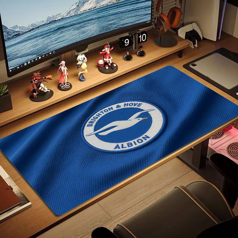 Brighton & Hove Albion Large Size Mouse Pad Large Gaming Table Cushion Non-slip Laptop Tablet Big Mousepad XXL Mat Mini PC Playmat With Lock Edge