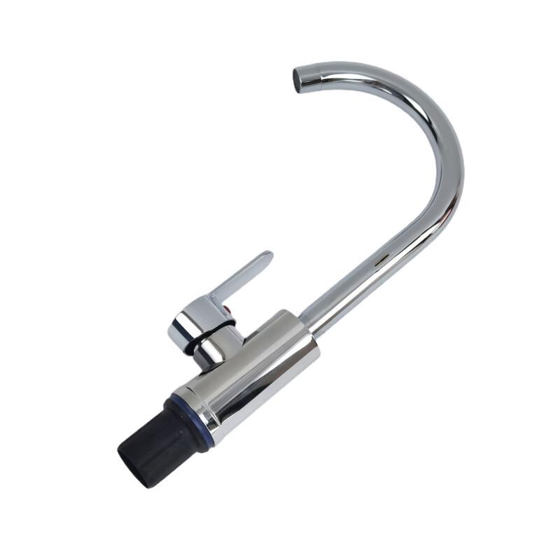 OEING Three-Way Kitchen Hot & Cold Faucet with Large Curved Spout