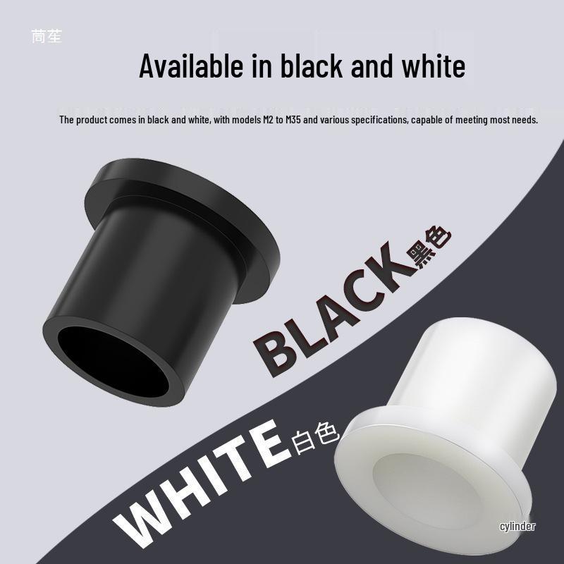 T-Shaped Nylon Gasket Ring Screw Shaft Sleeve with Concave-Convex Insulation Pad M2