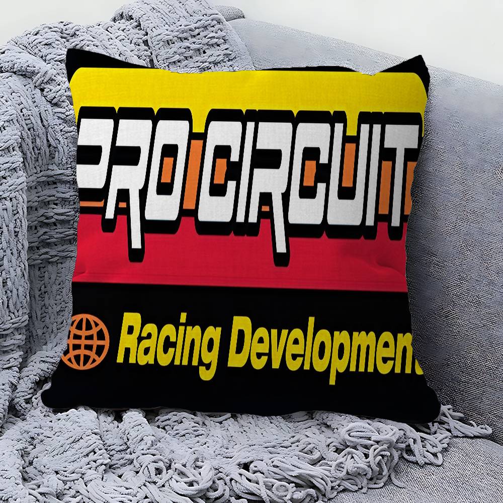 Pro-circuits Motorcycle Racing Cushion Cover Pillow Cover Decor Pillowcase Printed Cushion Case for Couch