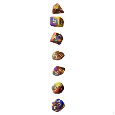 7-teiliges Set, Polyeder-Set, Tisch-Rollenspiel