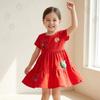 Girls' Summer Dress New Style Round Neck Short Sleeve Cute Dress For Young Girls