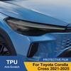 Smoke Black Pre Cut Car Headlight Protective Film Anti-Scratch High-Gloss Vinyl Wrap Film For Toyota Corolla Cross 2026-2026