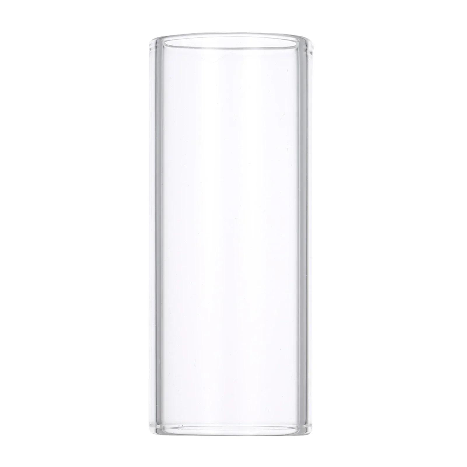 

1PC 60MM High Guitar Slide Bar Stainless Steel Metal/Glass Finger Slides for Guitar Bass Banjo Ukulele String Instrument прозорий