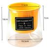Lazy Hydroponic Flower Pot Automatic Water-Absorbing Flowerpot Transparent Plastic Self Watering Planter Office Desktop Decor