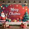 Kerstbanner Sneeuwvlok Accent Kerstbanner Winter Banner Rendierpatroon Voor Kantoor Decoratie Familiebijeenkomst Vakantie