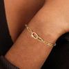 14 Gold-Plated Zircon Paperclip Chain Bracelet for Women Fashion Retro Exquisite Adjustable Bracelet Jewelry Accessories Gift
