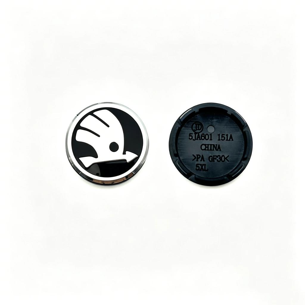 Car Sticker 4Pcs 56mm 65mm Wheel Center Caps For Skoda V VRS Octavia Rapid Fabia Superb Plastic Car Wheel Hub Covervrs