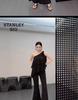 Women's Plus Size High Waist Polka Dot Flare Pants - Summer Slimming Long-Length