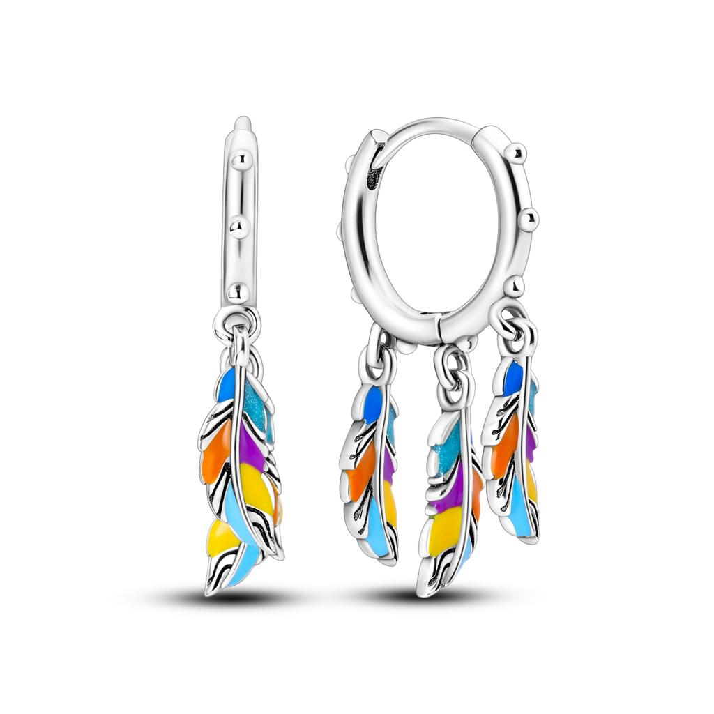 Orstarry 925 Silver Sparkling Wings Earrings Original Jewelry Drop Earrings Women Jewelry Party Trendy Anniversary Gift
