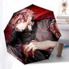 1pc Anime Character Umbrella: Automatic Opening & Closing, Portable 3-Fold Design with Iron Frame, Outdoor, Gift for Fans, Travelers, Daily Use.Q104