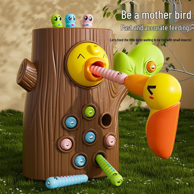 Early Education Worm-Catching Toy for Kids Ages 1-4