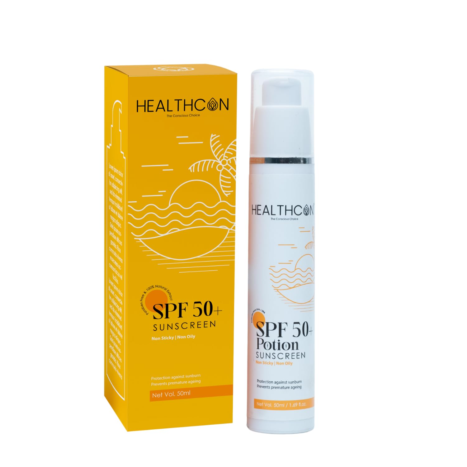 HEALTHCON солнцезащитное средство-эликсир SPF 50+