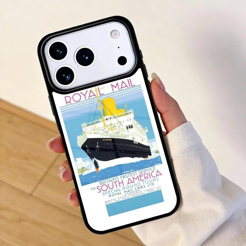 Classic Liners Ships Mobile Phone Case for IPhone 17 AIR 16pro Max 15 14 13 12 11 Bumper Cover