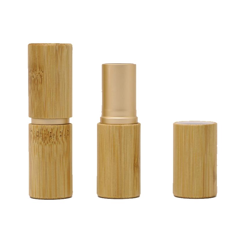 4G Bamboo Lipstick Tube Top Grade Lip Balm Sub Package DIY Empty Lip Container