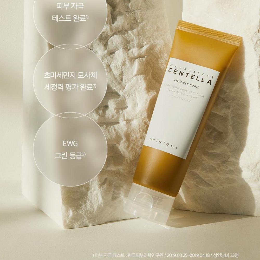 SKIN1004 Madagascar Centella Ampoule Foam 125mL– Hydrating & pH Balancing Face Wash, Deep Pore Cleansing with Rich Lather