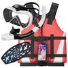 Set de veste WATER GAMES Husă impermeabilă pentru smartphone cu capac curea pentru mască Snorkel/Mască/Life 3 piese (P Set)