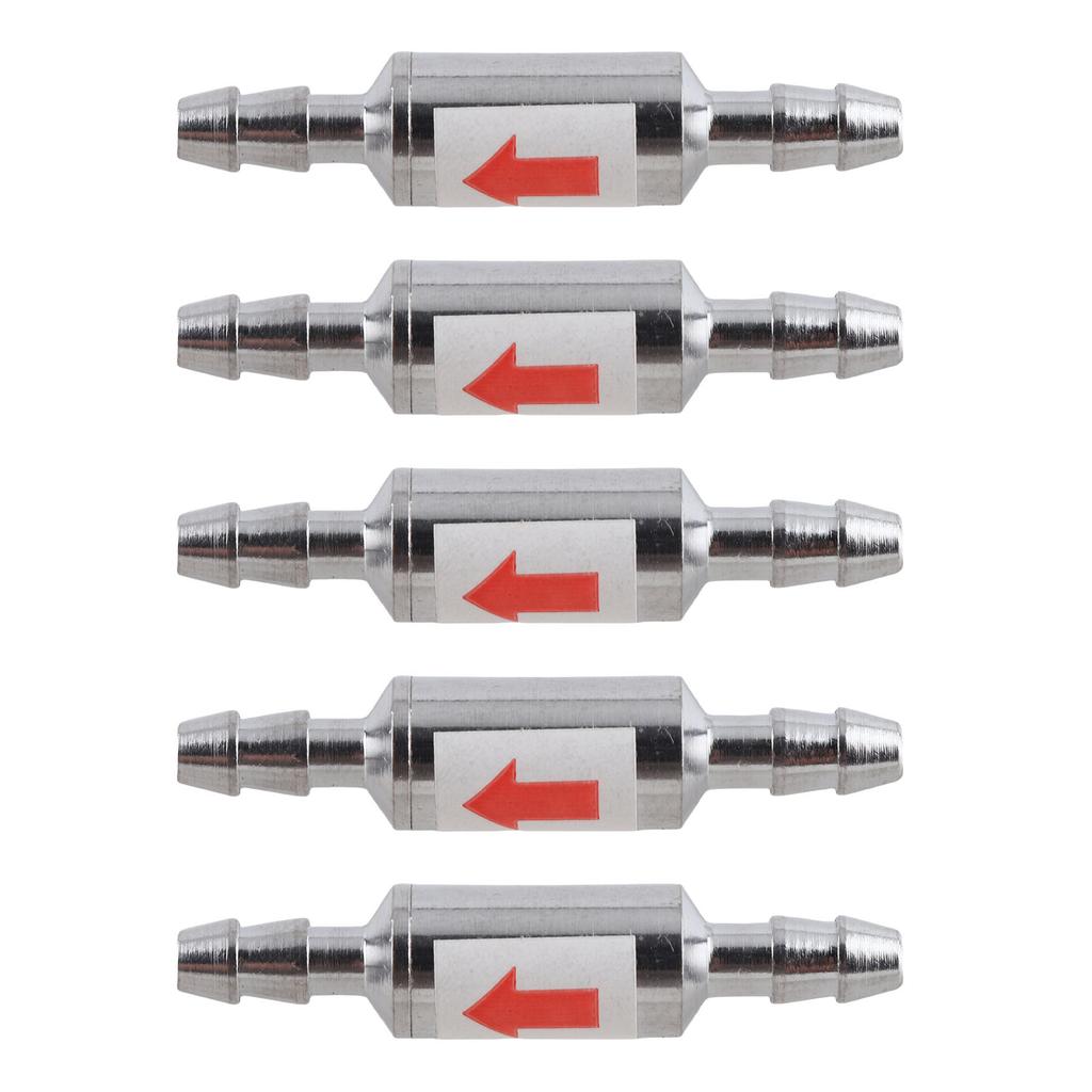 5Pcs 1 Way Check Valve Stainless Steel CO2 Check Valve for Fish Tank Aquarium Zone Generators