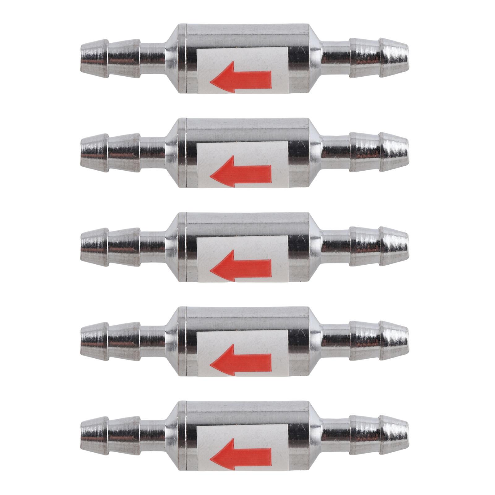 

5Pcs 1 Way Check Valve Stainless Steel CO2 Check Valve for Fish Tank Aquarium Zone Generators