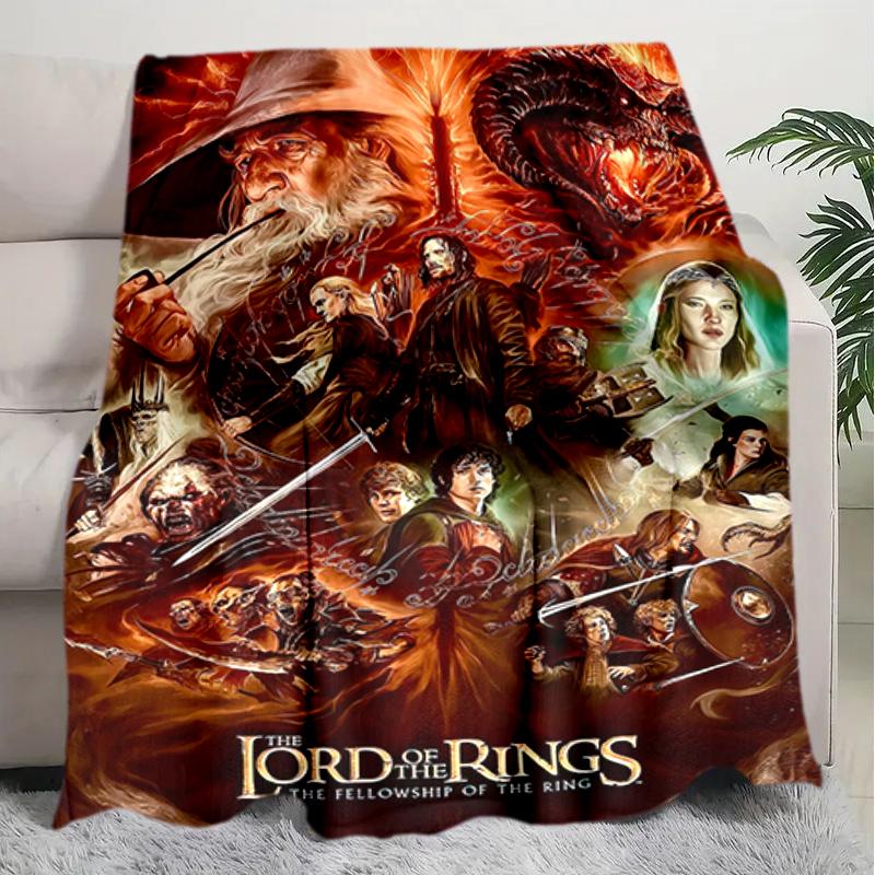 1PC The Lord of the Rings blanket, all-season lightweight home office outdoor nap multifunctional blanket, Christmas gifts