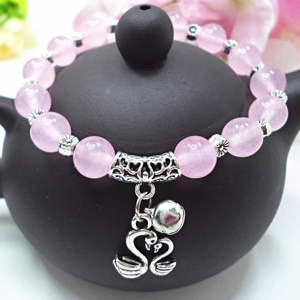 Red Agate Crystal Beaded Bracelet for Women - Handcrafted Couple Jewelry