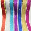 Eyecatching 38cm Glittery Christmas Satin Ribbons For Beautiful Decorations Holiday