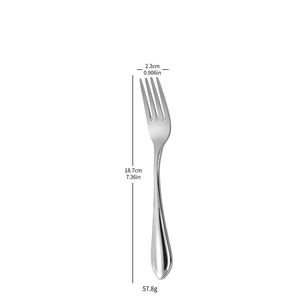 2026 Stylish Stainless Steel Cutlery Set: Thickened Steak Knife, Fork, and Dessert Spoon for Hotels and Western Restaurants