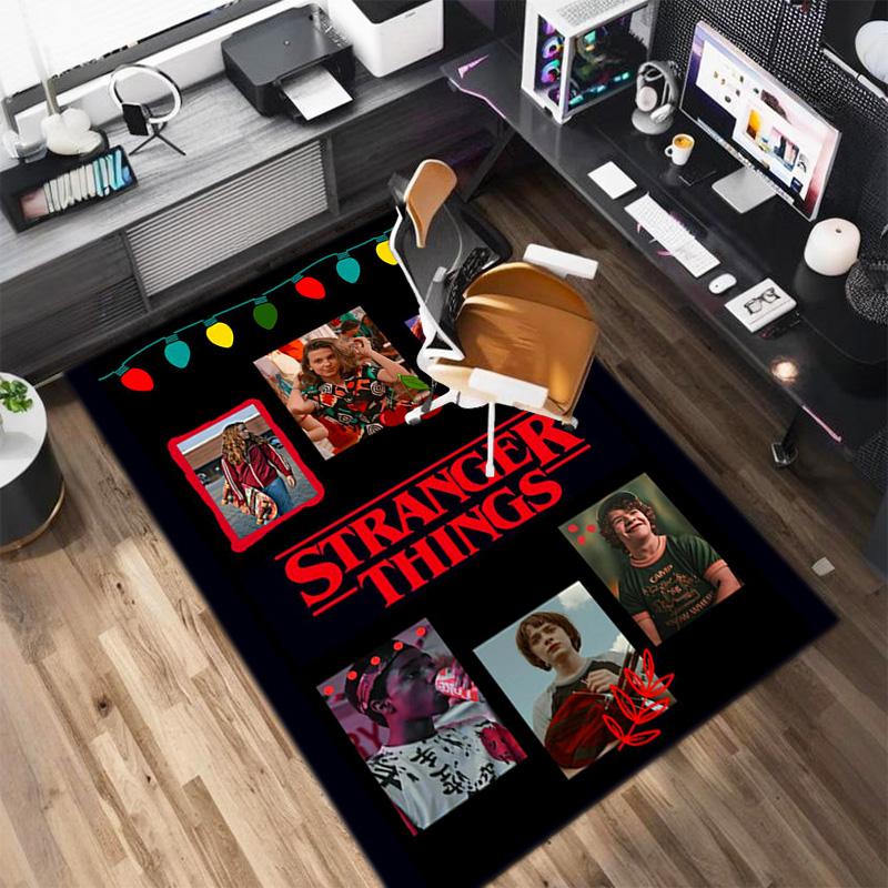 Halloween Horror Horror Theme Stranger Things Carpet Home Living Room Decoration Table and Chairs Anti Slip Door Mat Outdoor Picnic Mat Carpet A12