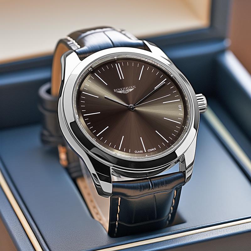 

Мужские водонепроницаемые кожаные ремень спортивные кварцевые часы