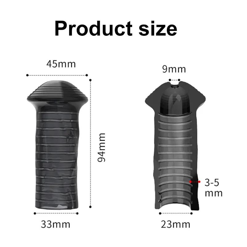 HOT! Reusable Penis Sleeve Glans Penis Enlarger Extender Delay Ejaculation Anal Butt Plug Adult Sex Toys For Men Couples Sexshop