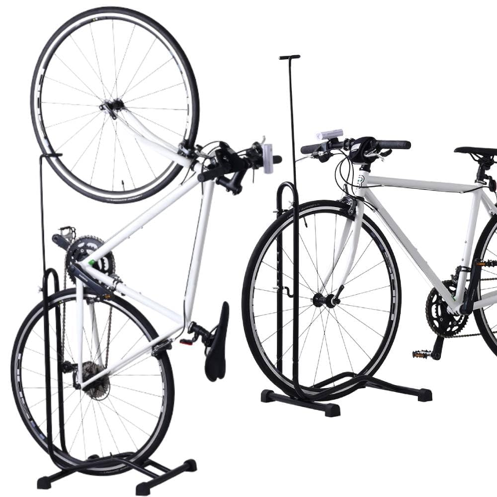 

iimono117 Подставка для велосипеда 3 Обслуживание Простая подставка Черная Подставка для велосипеда Регулируемая высота Подставка для велосипеда Демонстрационная подставка Двойного назначения Для помещений Для помещений [Вертикальная, чёрный