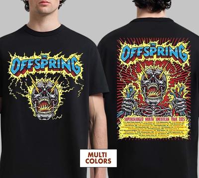 The Offspring Supercharged Nordamerika Tour 2025 Rockkonzert T-Shirt S-4XL