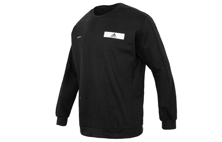 

Adidas Sweatshirts Men s Black Crew Neck Moderate Regular HY5837 M