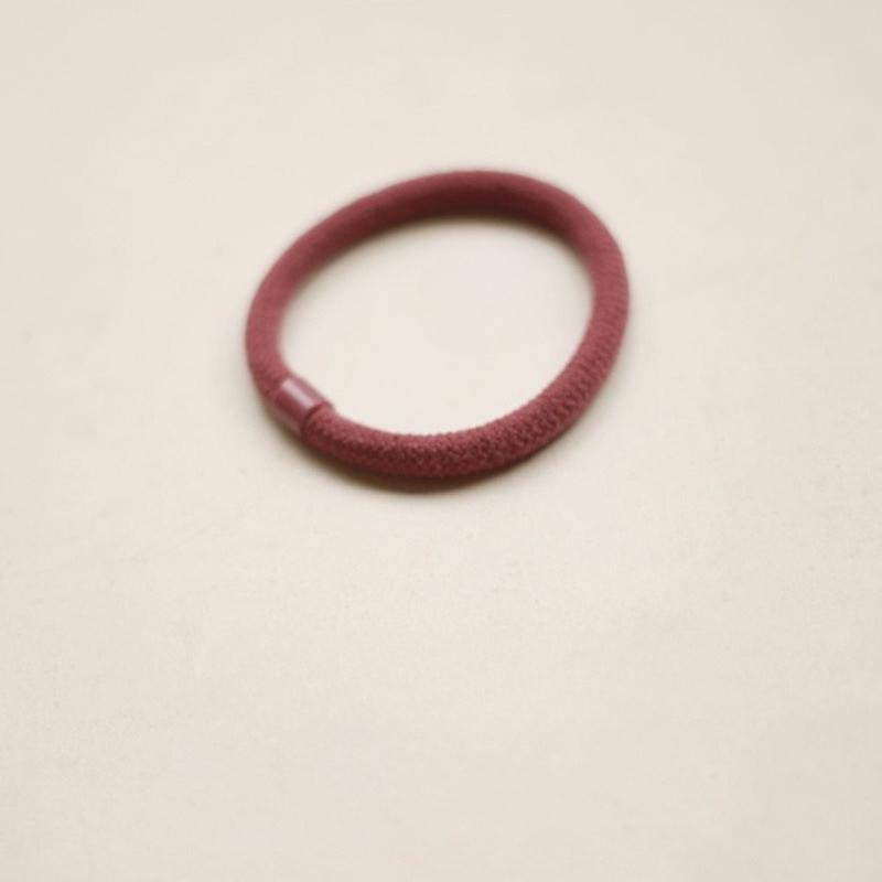 Continuous Hair Loops, Hair Ties, Flocking, Simple and Hair-safe Rubber Band Leather Case Accessories for Children and Adults