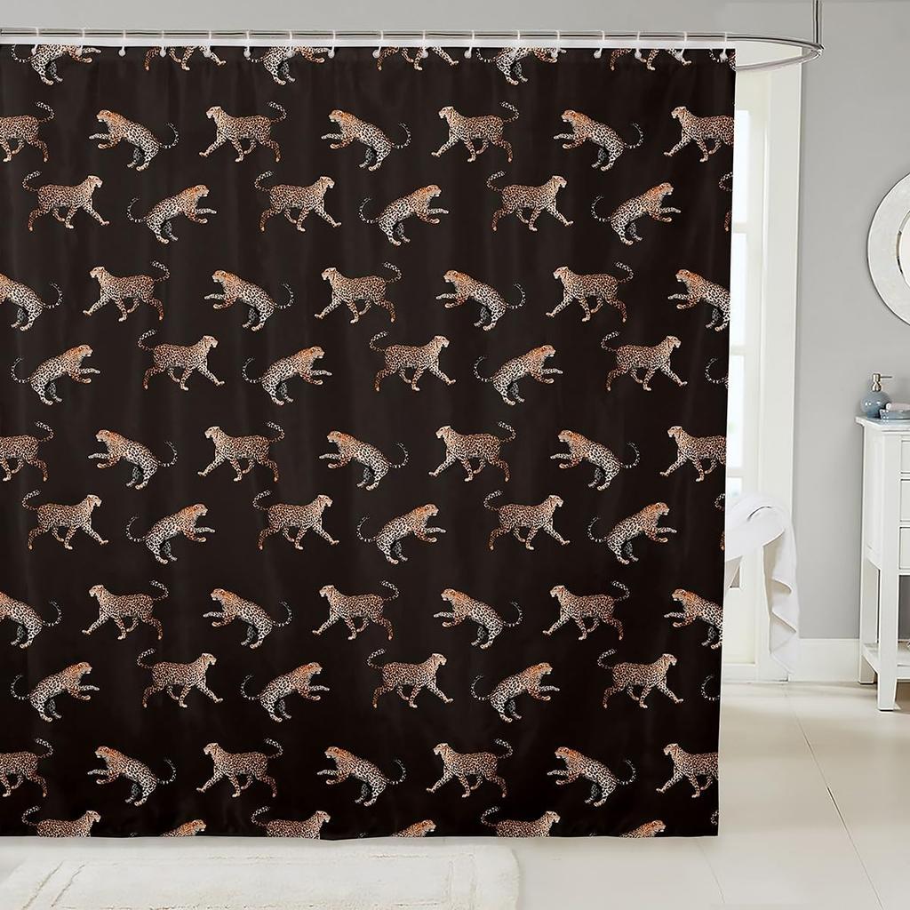 Sausage Dog Shower Curtain for Bathroom Decor Dachshund Bath Curtain Puppy Dog Bathroom Accessories Cute Pet Waterproof