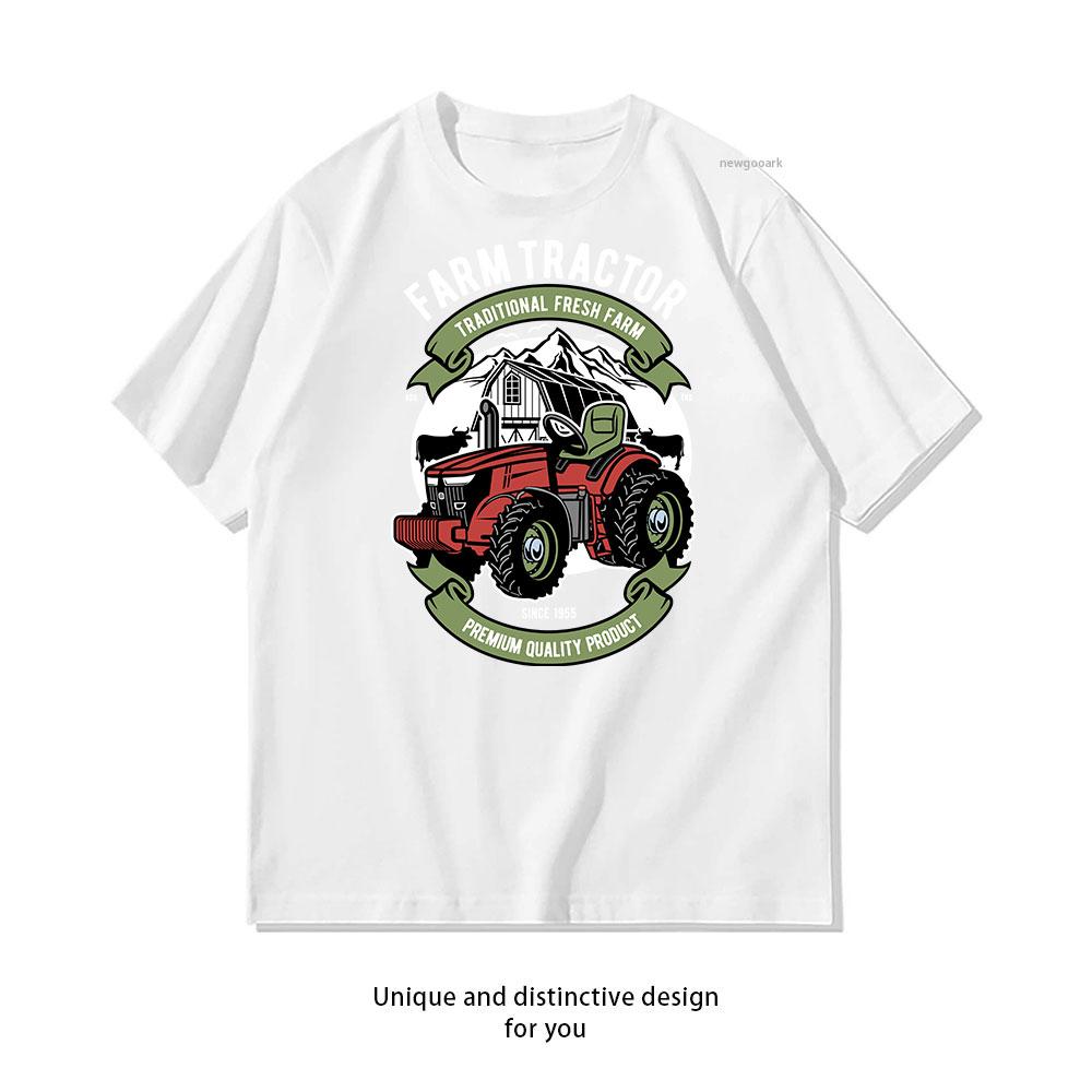 Fresh Farm Quality cotton T shirt Unisex Adult couple streetwealtops tee Short sleev Casual