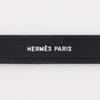 HERMES serie looping Bracelet Black / orange/Silver leather 15.1g Women Used