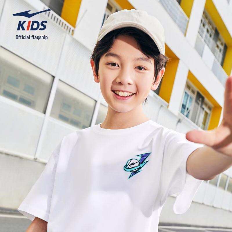 ERKE Boys' Youth Round Neck Short Sleeve Outdoor Sports T-shirt