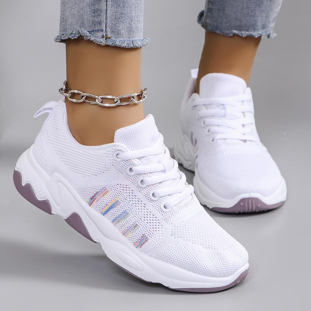 Scarpe sportive da donna per la primavera, alla moda, traspiranti, leggere, antiscivolo, resistenti all'usura, scarpe sportive casual, scarpe basse