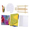 Kids Acrylic Painting Supplies Set Brushes Palette Waterproof Smock Children " S Art Set