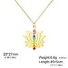 Lotus Strass Yoga Anhänger Halskette - Edelstahl Damenschmuck