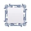 Single Pushbutton, Normally Open, Without Pictogram, White, 10AX Simon 10