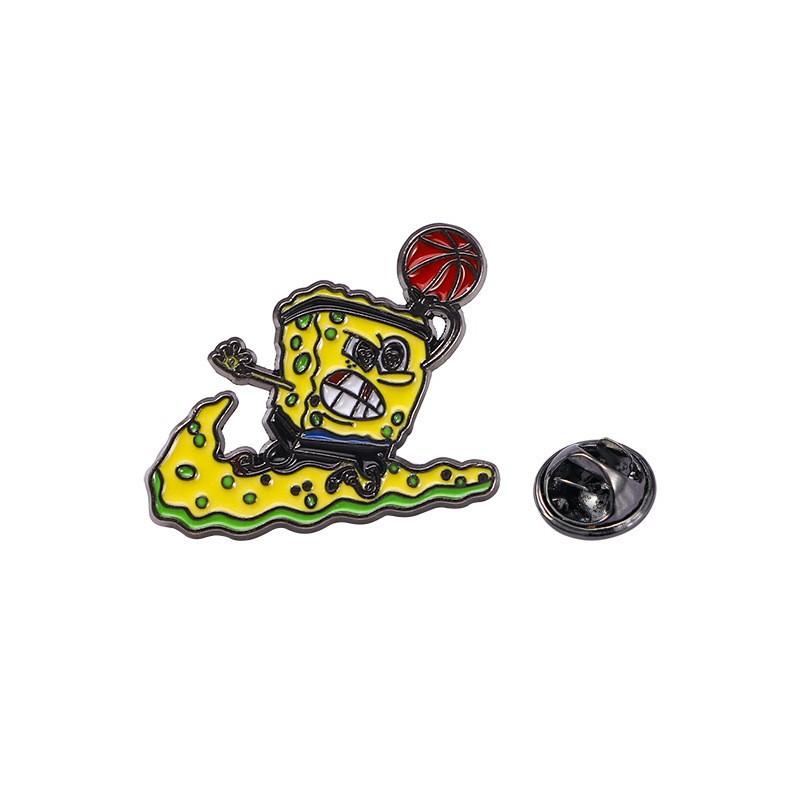 Cute Cartoon SpongeBob SquarePants Brooch Decoration Patrick Star Badge Clothes Bags Accessories Pins Small Gifts